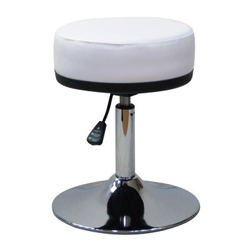 台灣製造 SGS認證 CC-03 辦公圓椅-白（35*35*47cm）_廠商直送