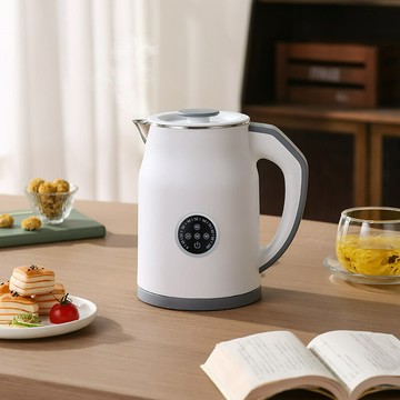 新品上市 電熱水壺110V燒水壺雙層防燙大容量1.2L家用煮水壺保溫電水壺 幸福驛站