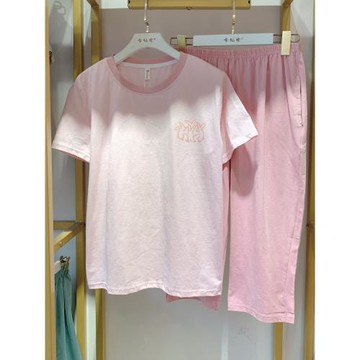 七分褲睡衣女夏季純棉短袖薄款2025新款甜美可愛家居服套裝可外穿