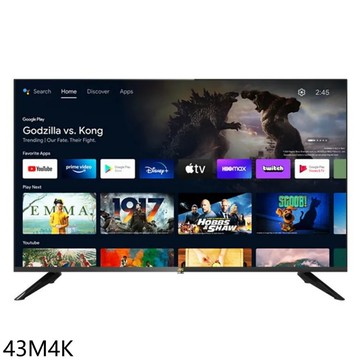 【JVC】【43M4K】43吋4K連網智慧顯示器(含標準安裝)