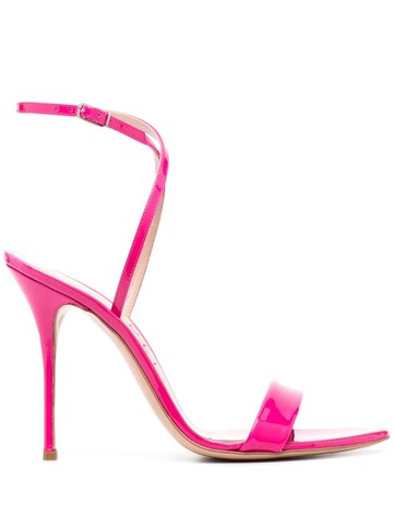 Casadei - Scarlet Tiffany 100mm leather sandals - women - Calf Leather/Patent Calf Leather/Calf Leather - 39 - SHOCKING PINK