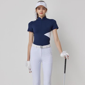 BG新款高爾夫服裝女上衣短袖夏季速干球衣服女修身運動golf球衣女