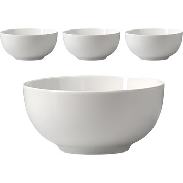EYN 大碗  白色  4個