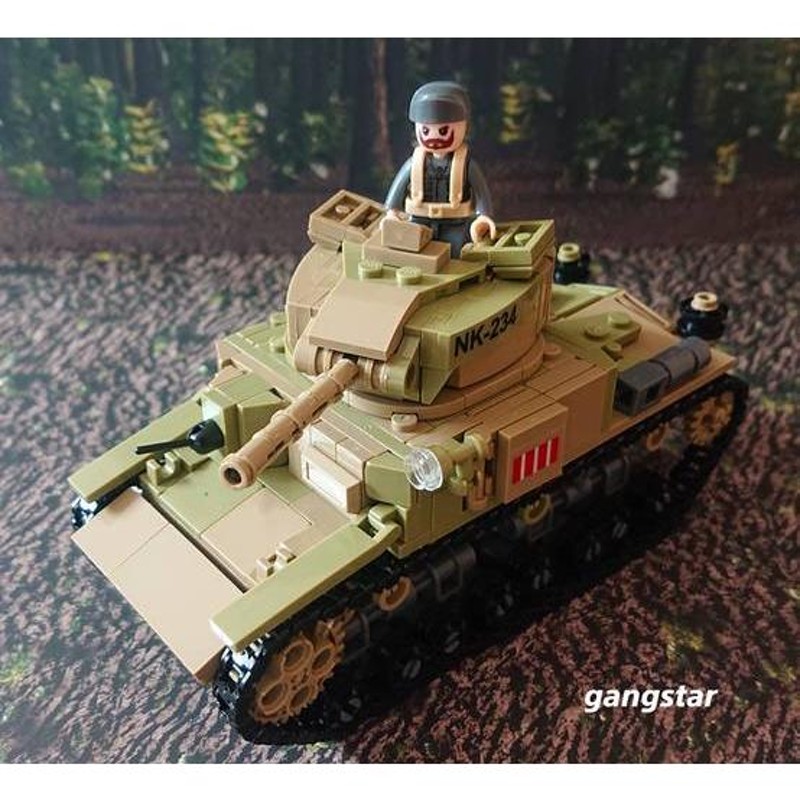 レゴ LEGO ブロック 互換 車 戦車 イタリア セモヴェンテ突撃砲 or M13