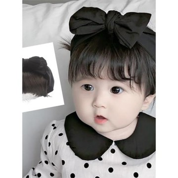 兒童假發嬰兒劉海發帶男童女小寶寶百搭頭飾生日滿月攝影發飾頭帶
