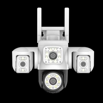 YOOSEE 監視器 WiFi 無線 戶外監視鏡頭 三鏡頭 追蹤拍攝 360度無死角 彩色夜視 遠端通話 網路監控攝影機