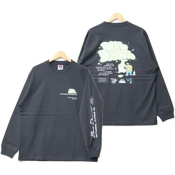 BEN DAVIS 25780028-02 BUBBLE WIDE L/S TEE 寬版 長T (碳灰色)