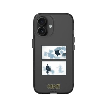 iPhone 16 Clear (相機按鈕) 酷墨灰 - Jujutsu Kaisen 咒術迴戰 S2 - 懷玉・玉折劇照系列-五條悟＆夏油傑雨天款