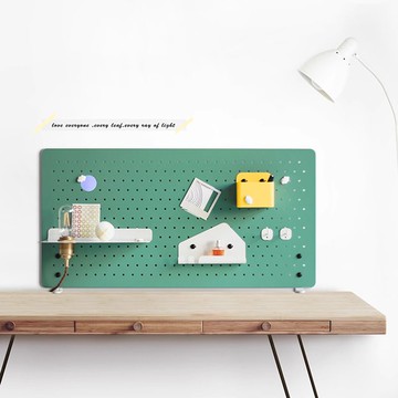 【台灣公司 可打統編】桌面金屬磁吸裝飾層板立式工位書桌收納架子辦公桌上洞洞板置物架 h8157