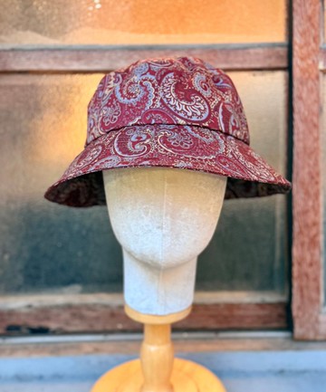 小牛村 / 漁夫帽 酒紅 變形蟲 復古 手作 中性款 輕薄 戶外遮陽帽