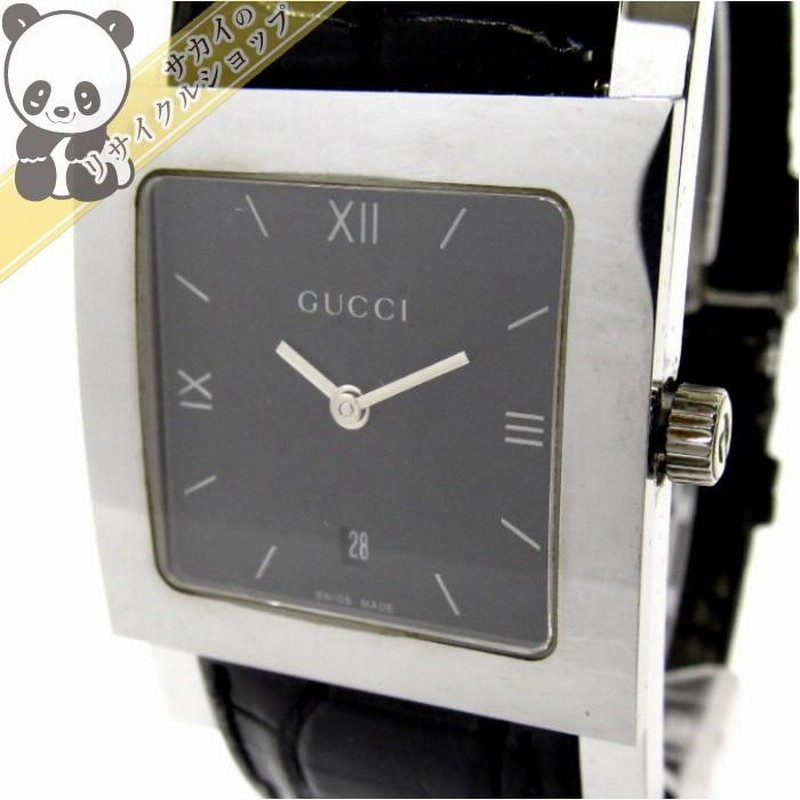 稼働 GUCCI 腕時計 7900L.1 スクエア レディース 黒文字盤2116 稼働 GUCCI 腕時計 7900L.1 スクエア レディース 黒文字盤2116