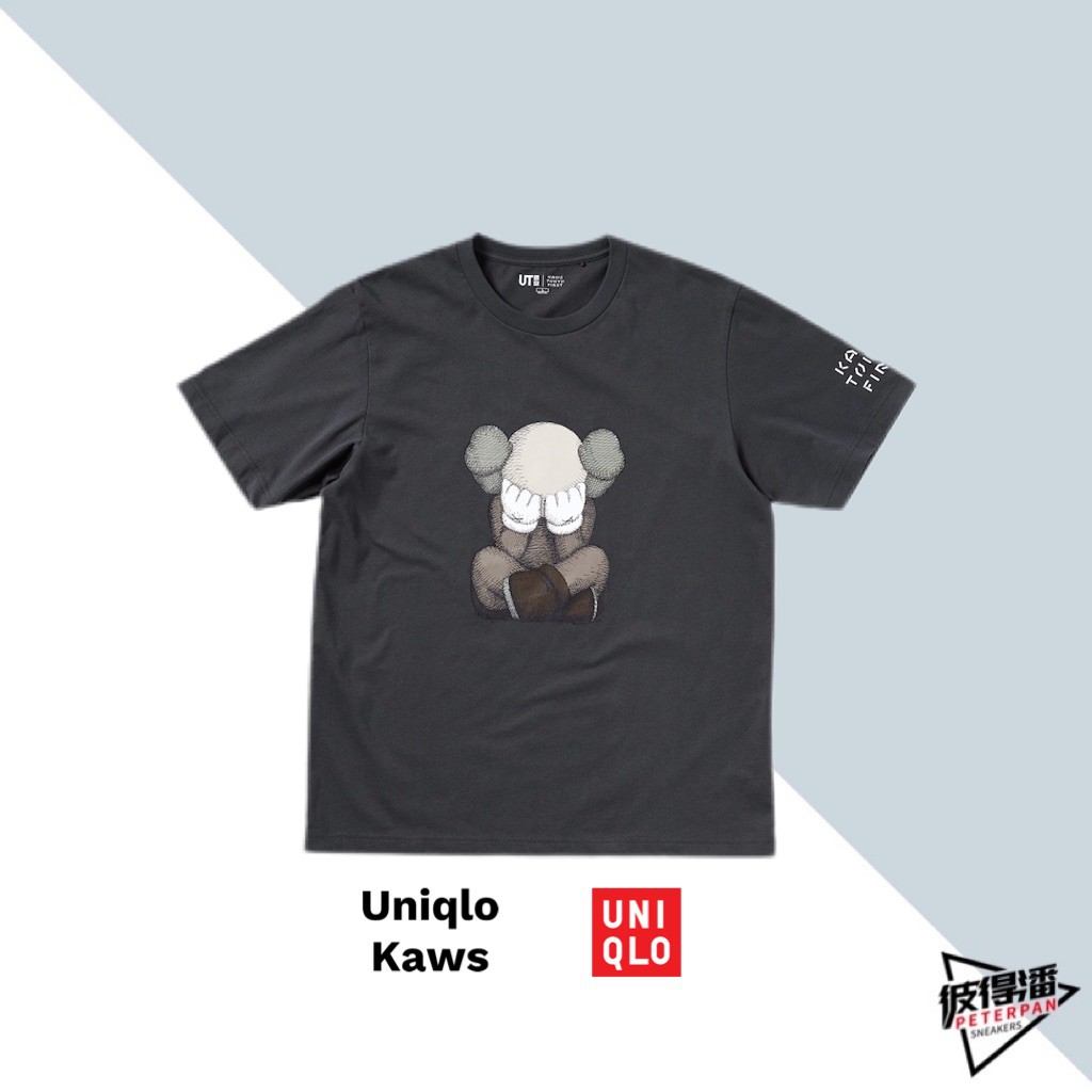 KAWS UNIQLO UT TOKYO FIRST 東京展場限定黑XX LOGO 短TEE【彼得潘