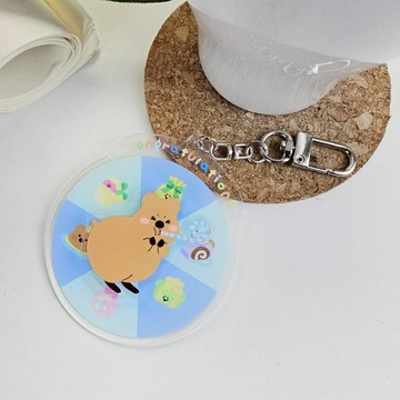 🇰🇷 韓國KKOBA 現貨 KiKi QUOKKA 轉轉壓克力吊飾 吊飾 壓克力吊飾 鑰匙圈  包包吊飾 包包配件