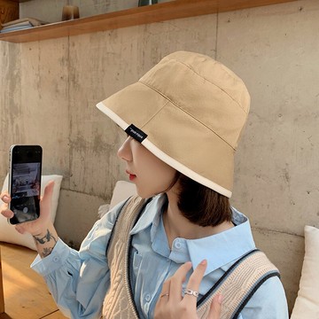 帶防風繩防曬遮陽大檐盆帽可折疊軟雙面漁夫帽子日系顯臉小百搭女