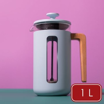 《La Cafetiere》英國 Pisa法式濾壓壺(天空藍1L) | 泡茶器 冷泡壺 沖茶器 法壓壺 法式咖啡壺