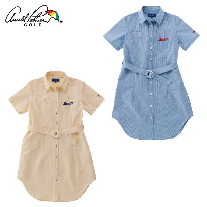 アーノルドパーマー Arnold Palmer ゴルフウェア ワンピース レディース ストライプシャツワンピース Ap2312i01 通販 Lineポイント最大0 5 Get Lineショッピング