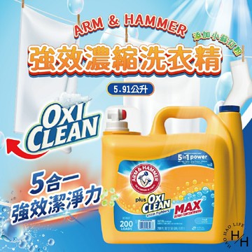 【好好生活｜ARM&HAMMER】強效濃縮洗衣精添加小蘇打粉 5.91公升  超濃縮洗衣精 好市多現貨 洗衣精 鐵鎚牌 蘇打粉
