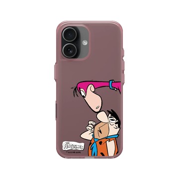 iPhone 17 Clear (相機按鈕) 晶醺玫 - 摩登原始人 The Flintstones - 摩登原始人 - 可愛互動
