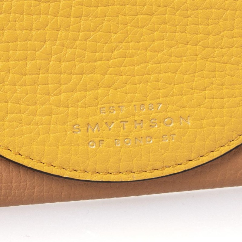 スマイソン SMYTHSON 財布 レディース 二つ折り財布 サンドイエロー ...