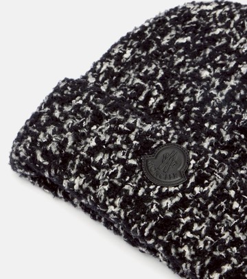 Moncler Logo wool and cotton-blend beanie