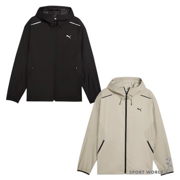 Puma 連帽外套 男裝 防風 寬鬆 黑/卡其【運動世界】63441901/63441961