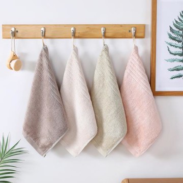 竹纖維毛巾吸水軟男女成人家用洗臉巾兒童竹炭方巾掛式不掉毛四方