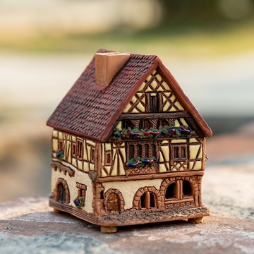 法國亞爾薩斯小屋 高8cm