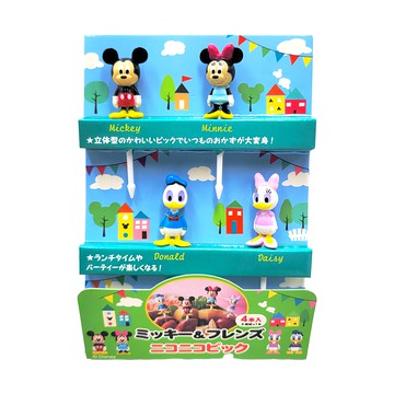 TORUNE DISNEY 米奇和朋友們 食物叉套裝  4入  ABS樹脂  1組