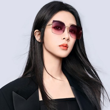 【BOLON 暴龍】楊紫同款方形無框太陽眼鏡(☆BL7201-A63)