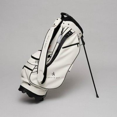 最終値下新品タグ付きキャディバッグ 白と青 デザイン YKKジッパー 最終値下新品タグ付きキャディバッグ 白と青 デザイン YKK