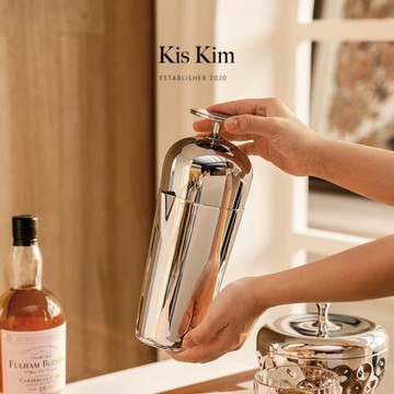 北歐不銹鋼調酒器輕奢手搖雪克杯帶杯雞尾酒調酒工具調酒師搖壺