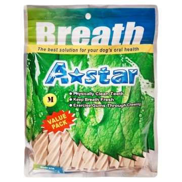 A star 亮白螺旋五星棒 維持清新口氣  薄荷  240g  1包