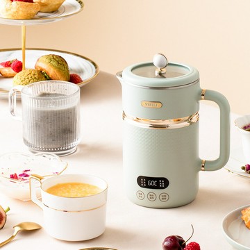 110V出口小家電旅行電水壺觸摸數字調溫保溫電養生攪拌杯養身壺