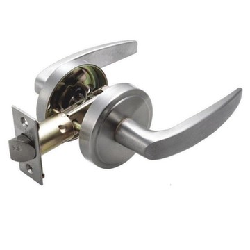 【加安牌】防火級 水平鎖 防火門鎖 通道鎖 無鑰匙 鎖閂長度60mm 門厚52-65mm 不銹鋼磨砂色