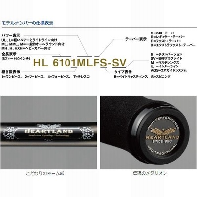 手渡し歓迎ダイワ ハートランド HL 691MHRB-07 白疾風 - ロッド