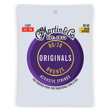 Martin Original 80/20 青銅 Light 民謠吉他弦  1個  M140