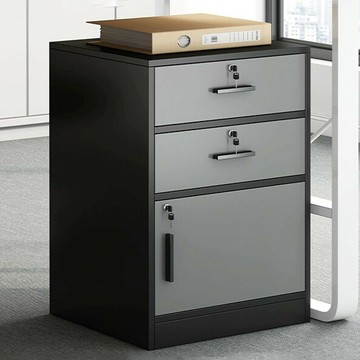 理想櫃 移動櫃 文件櫃 副櫃 活動櫃 資料櫃 免運 開發票 文件櫃矮櫃辦公室木質帶鎖可移動帶輪收納櫃儲物櫃桌下小抽屜櫃子