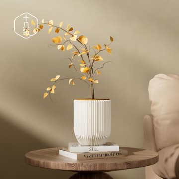 十八紙花瓶大裝飾擺件創意小花器高級感客廳插花藝術個性家居送禮