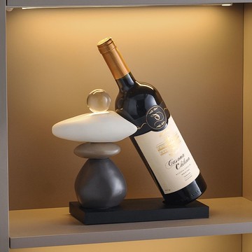 紅酒架 時來運轉紅酒架擺件輕奢高檔酒柜餐邊柜電視柜玄關客廳創意裝飾品