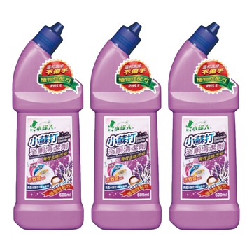 小綠人浴廁清潔劑(薰衣草)600ml 植物性配方 溫和不傷手 有效清潔浴室污垢  3罐