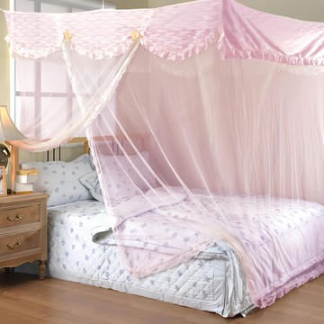 Cotton Field 棉花田傢飾 潘朵拉單人刺繡蚊帳 100%聚酯纖維  90 x 180cm  粉色