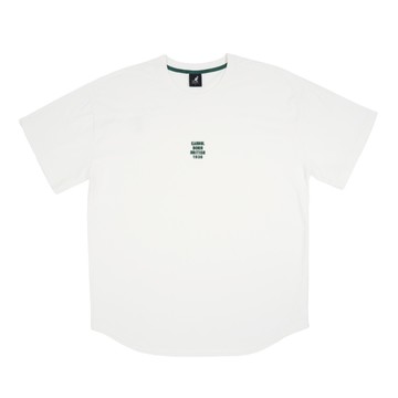 KANGOL 短袖 白色 綠LOGO 涼感 圓弧下擺 短T 中性 6525102500