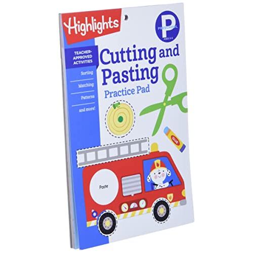 Preschool Cutting and Pasting (Highlights Learn on the Go Practice Pads)