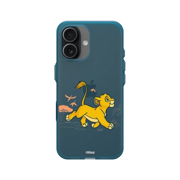 iPhone 17 Clear (相機按鈕) 夜幕藍 - Disney - Lion King 迪士尼-獅子王 - 辛巴成長中