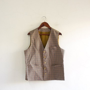 │Slowly│ 經典格紋/古著背心 │vintage.復古.文藝