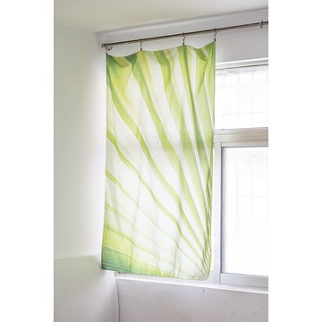 綠色葉脈掛布布幔 沙發蓋布 窗簾門簾 橫豎都可以掛 贈送掛環