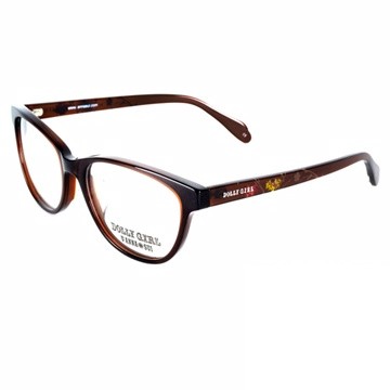 Anna Sui安娜蘇日本Dolly Girl系列光學眼鏡繽紛印花款•棕【DG510105】