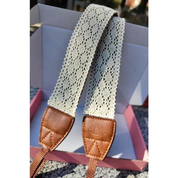 原創純手工縫制精美蕾絲文藝范相機背帶相機肩帶微單單反及拍立得