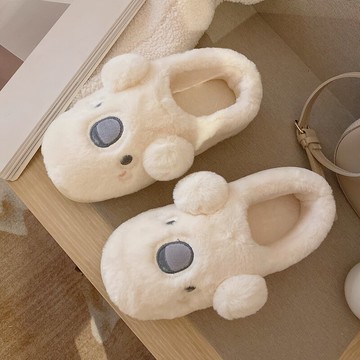 卡通可愛ins居家室內包跟保暖防滑平底棉拖女冬季月子家用棉拖鞋