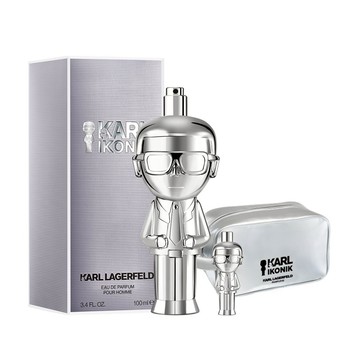 ⚡快速出貨【KARL LAGERFELD卡爾】時尚大帝‧極光銀淡香精100ml(贈同品牌盥洗包+隨機小香乙瓶.附紙袋)